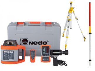 Nedo Sirius 1HV + cyfrowy detektor Acceptor2 Digital ZESTAW statyw KORBOWY i łata