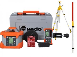 Niwelator Laserowy Nedo Primus 2 HVA zestaw ze statywem korbowym