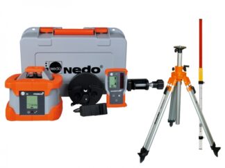 Niwelator Laserowy Nedo Primus 2 H ZESTAW - statyw KORBOWY i łata laserowa